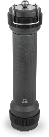 PEUGEOT - BBQ-Pfeffermühle 30 cm Barbecue & Plancha - Automatisch auslösende Beleuchtungsfunktion - Stoßfest - Aus PEFC-zertifiziertem Holz - Französiches Know-How - Graphitfarben
