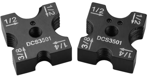 DCS350D1 - Cortador de varilla roscada sin escobillas para cortador de varilla roscado DEWALT 20V MAX inalámbrico, cortador giratorio y marcas de tamaño, 1/4 pulgadas - 3/8 pulgadas -1/2 pulgadas