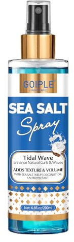 Naturel Sea Salt Spray Pour Cheveux Hommes Et Femmes, Spray Cheveux Volume Ajoute Une Épaisseur Instantanée Laque Cheveux Homme Hold Beach Spray Cheveux Bouclés Pour Tous Les Types De Cheveux