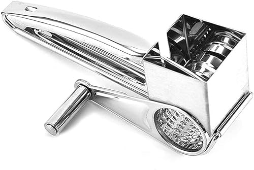 Rallador Manual Con Manivela De Queso De Acero Inoxidable Tambores Trituradora