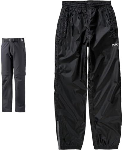 CMP - Stretch-Zip-Off-Hose für Kinder, Anthrazit, 152 & Jungen Für Kinder Regenhose, Schwarz, 152 EU