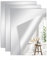 Taiyeestar 3 espejos autoadhesivos para azulejos, 40 x 30 cm, lámina de espejo flexible, espejo acrílico para paredes, puertas, baños y armarios
