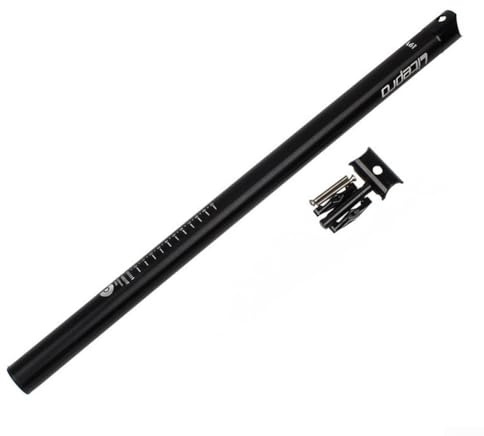 Fahrradsattelstütze aus Aluminiumlegierung, 600 mm Länge, zusammenklappbar, röhrenförmig, für MTB-Fahrrad, Fahrradsattelstützenrohr