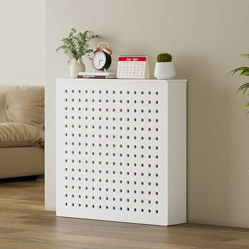 BAYTEWJX Radiator Cover Heizkörperabdeckung Verkleidung Heizkörper Klimaanlage Abdeckung Außengerät mit Oberer Abdeckung Hohl und Atmungsaktiv für Schlafzimmer Wohnzimmer Büro Flur.