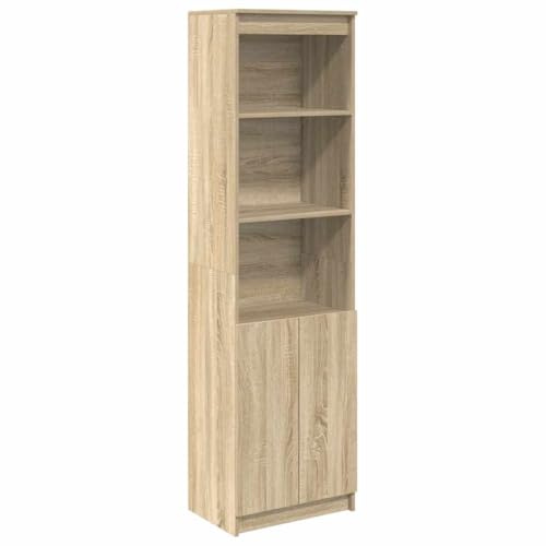 vidaXL Credenza Rovere Sonoma 50x35x180 cm in Legno Multistrato, Mobile, mobiletto Laterale, mobiletto portaoggetti Alto, mobiletto portaoggetti