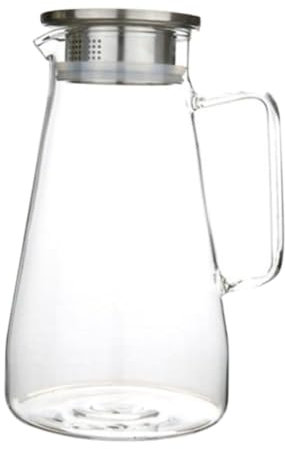 BRIGHTFUFU Brocca Trasparente Per Fredda Kettle Per Tè e Succo Capacità Design Ergonomico e Resistente Facile Da Versare e Portare