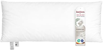 beties - PublikFree - Füllkissen 30x70 cm – 400 g Faserbällchen – tierfreies Premium Innenkissen & Kissenfüllung – Baumwoll Inlett waschbar – Sofakissen, Dekokissen & Langformat – weich & bauschig