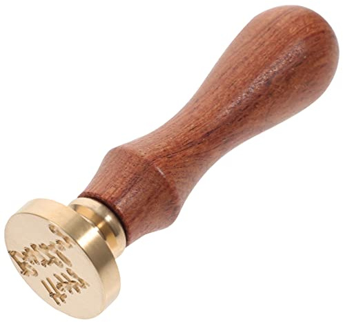 BATHVEVE Siegellack Stempel Satz Retro Mit Holzgriff Kupferkopf Wachs Siegel Für Umschläge Hochzeits Und Einladungskarten Vielseitiges Wachssiegel Zubehör Zur Briefgestaltung