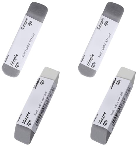 WJIAAA Sand Eraser,Ink Eraser,Frosted Sand Erasers Matte Pencil Eraser Double Head Use for Office Pen Fountain Pen Pencil 4 Pack