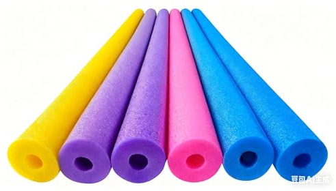 4er-Pack Schwimmnudel für Erwachsene - Lange Schaumstoff Poolnudel - Schwimmhilfe Strand & Wasserspiele - Wasserspielzeug - Wassernudel (Gelb + Lila + Rosa + Blau)