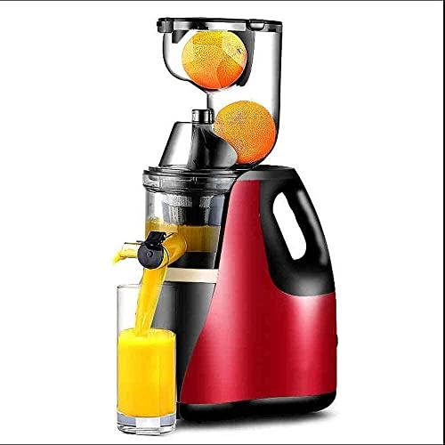 ZRQSMCX Slow Masticating Juicer Wide Chute Juice Extractor Machine with Quiet Motor/Reverse Function/Juice Jug and Clean Brush