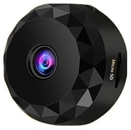 DVONE Mini Telecamera, Mini Telecamera HD 1080P Senza Fili per Interni/Esterni con Audio e Video, con Registrazione a Batteria Lunga, per esterni/interni