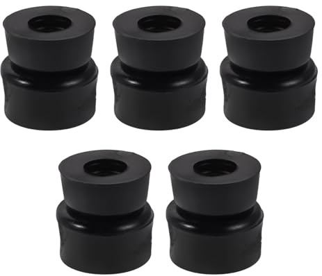 MERRYHAPY 10pcs Black PU Skateboard Truck Bushings for Skateboard Trucks | Skateboard Accessories, Replacement Parts for Trucks, Reducing Vibration and Lightweight Support