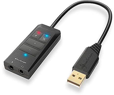 Sharkoon SB1 Carte Son Externe USB Noir