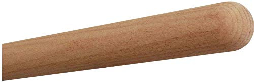 TIBU Buche unbehandelt Holz Handlauf Geländer 30-500 cm Wandhandlauf Wand Treppe ohne Halter, Länge: 800 mm / 80 cm / 0,8 m Enden: Halbkugel gefräst