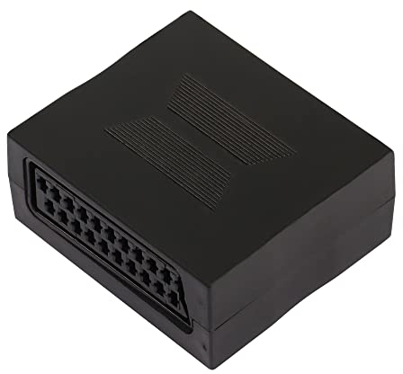PNGKNYOCN 21-poliger Scart-Koppler, Buchse auf Buchse, Stecker zum Verbinden von zwei Scart-Kabeln