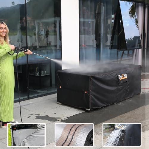 Garden Table Cover Waterproof with Air Vent,150X90 cm Outdoor Furniture Covers for Rectangle/Rectangular Table and Chair Set，420D Heavy Duty Oxford Fabric Outdoor Patio Table Cover Windproof，Anti-UV