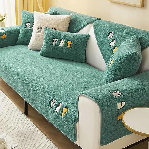 Sofa Cover Corner Sofa L Shape - Non-Slip Velvet Protective Cover - Sofa Cover for 1 2 3 4 Seater Couch - Sofa Protection & Sofa Protector - Sofa Throw, Couch Cover