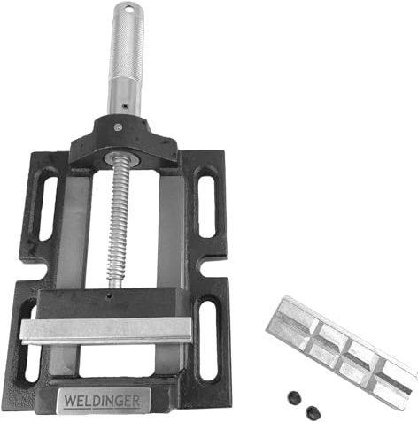 WELDINGER Maschinenschraubstock 105 mm Backenbreite für Tischbohrmaschine