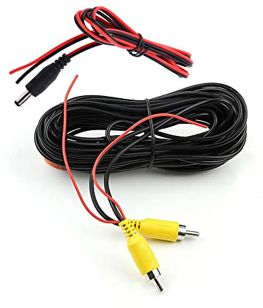 Câble d'extension vidéo RCA de 15 m, câble AV pour connexion de caméra de stationnement à un moniteur automatique ou à la navigation. Câble de connexion de 9,7 m avec déclencheur de fil de détection