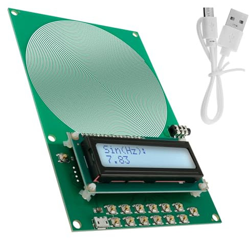 Generatore di onde Schumann a 7,83 Hz, generatore di frequenza Schumann 0,1~30000 Hz regolabile a ultra bassa frequenza, generatore di impulsi e risonanza Schumann per il sonno e il relax (Verde, S)