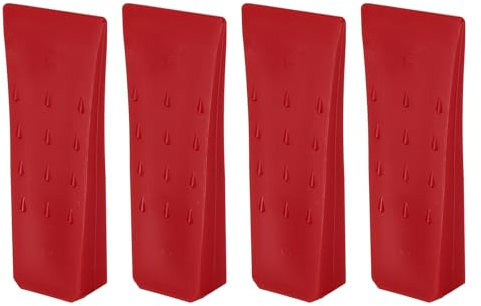 QUARKZMAN Cunei da Abbattimento in Plastica 4pz Cuneo Anteriore ABS 152 mm Cuneo Spaccalegna per Legna Cunei per Alberi Legno Accessori Forestali Foresta, Rosso