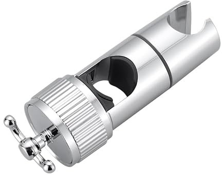 MOXYOY Supporto per soffione doccia, 16-28 mm, staffa regolabile per soffione doccia, ricambio con 2 ganci, accessori per soffione doccia