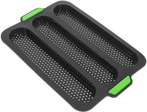 Cabilock Silicone Loaf Pan Slots French Bread Mold for Homemade Baking Bread Crisping Tray for Baking Loaf