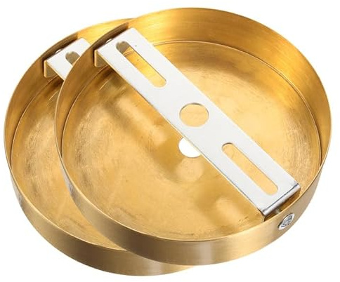 Angoily Lot De 2 Auvents De Plafond Plaque De Montage Pour Lustre Support De Lampe Murale Plaque De Recouvrement Pour Plafonnier Pour Salon Et Chambre