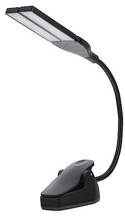 STOBOK Led-lampe Aufladbar Tischlampe Schwarz Nachttischlampe Kleine Tischleuchte Led-klavierlampe Akku-ladelampe Usb-lampe Höhe Stufenlos Verstellbar Platzsparend Verstaubar