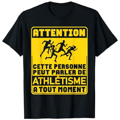Peut Parler de Athlétisme Athlète Athlètes Coureur Drôle T-Shirt