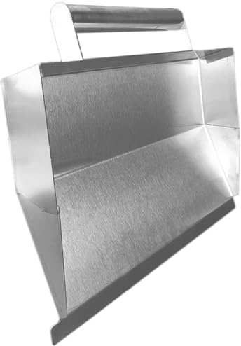 Sewroro Cazzuola Per Cemento in Acciaio Inox 323x200x50mm, Utensile Per Finitura e Bordatura Del Muro, Spatola Per Intonacatura Interna Ed Esterna, Strumento Ergonomico Per Muratori e Fai Da Te