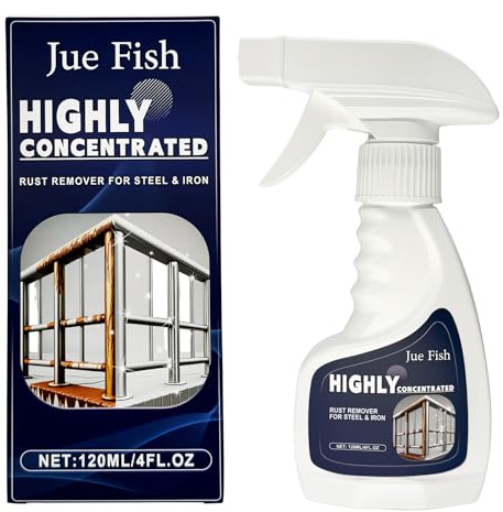 Rostentferner Metall,Rostlöser Spray,Flugrostentferner,Rust Remover Spray | Vielseitiger Rostfleckenentferner,Wirksame Reinigung,für Metall, Edelstahl, Autos, Motorräder, Fahrräder(120 ml)