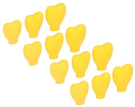 OEBUAFI 12 Pezzi Copri Pennelli Trucco Proteggi Pennelli in Silicone Manicotti Cosmetici a Forma di Cuore Senza BPA Morbido Flessibile Estensibile per Viaggi Campeggio Casa con