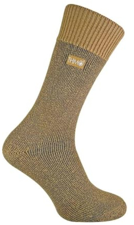 THMO - Varma termostrumpor för män med komfortlinning utan söm, Beige, 39 EU