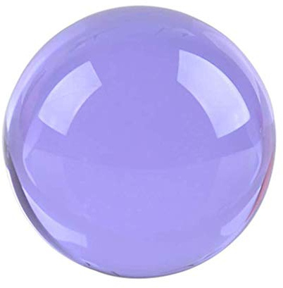 Tubayia 50 mm Crystal Ball Glass Ball Photo Ball Photography Props Decoration Gift (Purple)