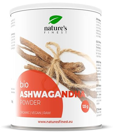 Nature's Finest by Nutrisslim 100% Organic Ashwagandha Root Powder, Natural Herbal Sleep Aid, Stress Relief and Energy Boost, Pure and Raw Vegan Superfood Powder