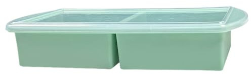 MOVAWAKY Bac a Glacons Avec Couvercle,Bac à Glaçons en silicone Moule à GlaçOns Bac GlaçOn Glace PiléE Moule a Glacon Empilable Reutilisable Sûr pour Whisky, Les Cocktails et Les Collations
