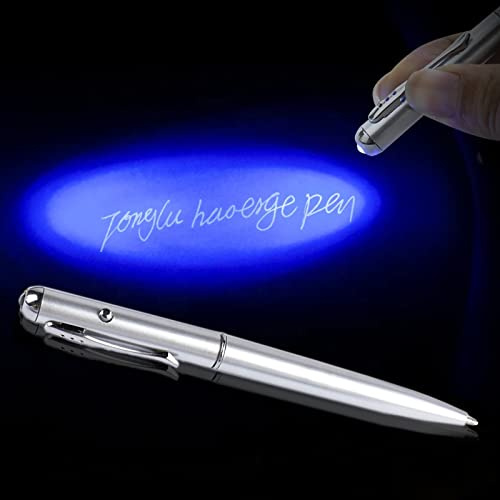 Mancool Invisible Ink Pen with UV Light, Magic Disappearing Ink Marker Spy Pen for Secret Message, Party Favors Birthday Gift, Kids Christmas Stocking Goodie Bag Stuffers (1 PC), S
