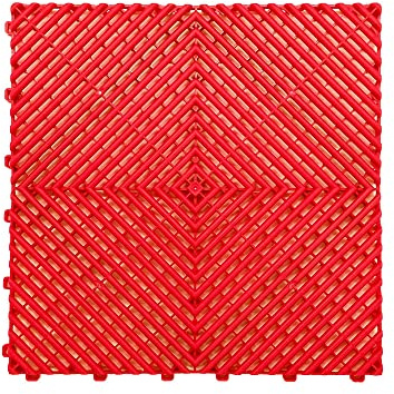 Nicoman Baldosa de piso de camping para saunas de garaje, resistente y resistente, color rojo (9 azulejos)