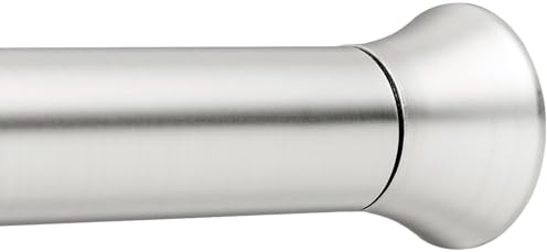 Amazon Basics Telescopic Shower Curtain Pole, 107-185 cm, Nickel