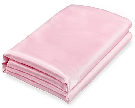 Homiest Drap plat en satin rose pâle - Lit queen-size, literie de luxe et ultra douce