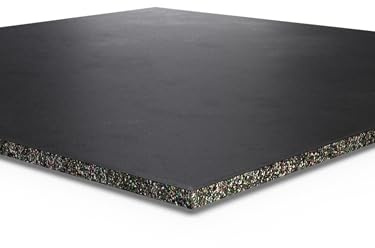 ATLETICA 1m2 SolidProtect Bodenschutzmatte 20mm | Keltan EPDM Material, 20mm Stärke, hohes Eigengewicht, Feingranulat Oberfläche, 0.8mm Körnung