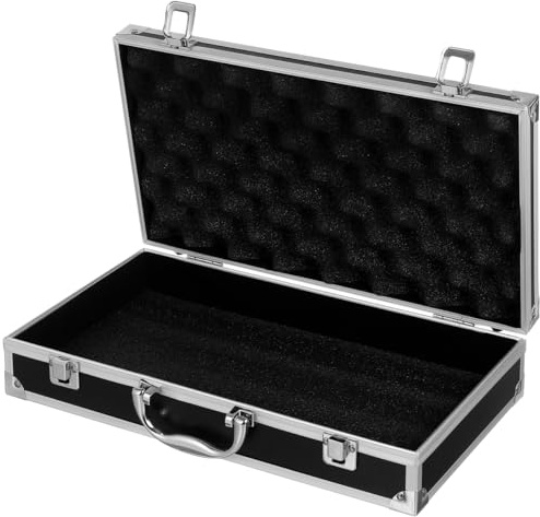 DOITOOL Aluminum Alloy Toolbox Large Capacity Portable Tool Case with Handle and Safety Clasp for Medicine Storage and Organization Suitable for Home Garage School Hospital