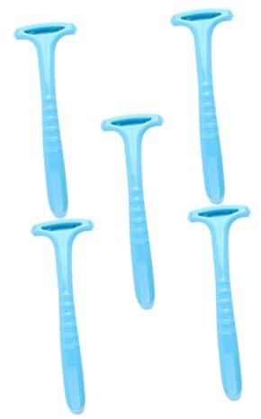 Housoutil Set 5 Pezzi Strumenti Pedicure per Professionale e Domestico, Rimuovi Calli e Pelle Morta Lama in PP Blu, Leggero e Durevole per Cura dei Piedi