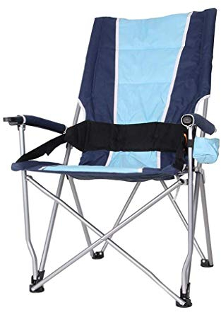 CUSTCH Campingstuhl mit verstellbarem Kissen, Leichter klappbarer Campingstuhl, kompakte Outdoor-Stühle mit hoher Rückenlehne und Tragegriff