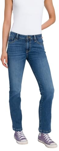Cross Jeans Damen Jeans Lauren - Bootcut - Blau - Blue Used W27-W34 Stretch, Größe:31W / 34L, Farbe:Blue Used 023