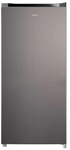 INFINITON Congelador Vertical CV-140L25XEQ, 145 Litros, E, Función Fast Freezing, Congelador 4****, cajón Flap, Tirador integrado, Puerta reversible, Inox