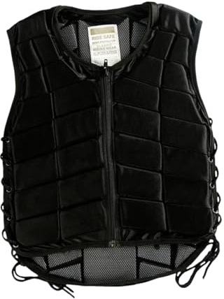 predolo Gilet da Equitazione per Bambini con Chiusura a Cerniera E Imbottitura, XS