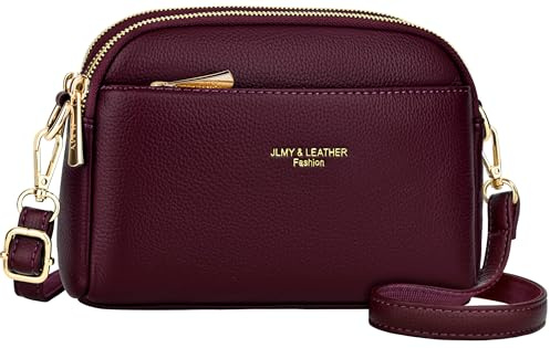 Faneam Kleine Umhängetasche Damen, PU Leder Crossbody Bag, Damen Klein Handy Umhängetasche, Handtaschen Damen Klein mit Verstellbar Abnehmbar Schultergurt, für täglichen Gebrauch